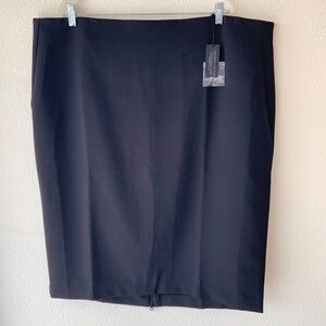 NEW! PLUS SIZE! Lane Bryant Infinite Stretch Mini Skirt Black Size 26